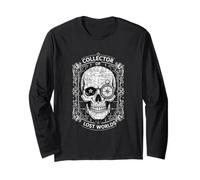 Collector of Lost Worlds Skull Compass Map Explorer Long Sleeve T-Shirt