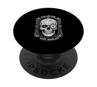 Collector Of Lost Worlds Skull Compass Map Explorer PopSockets Adhesive PopGrip