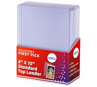 Collector's First Pick 8x10 Top Loaders - 10 Pack - Rigid Clear Hard Plastic Sleeves for Autographed Photos, Sports Memorabilia, Headshots, Art Prints & Documents - Thick PVC Photo Protectors