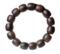 Collector's Grade Vietnamese Gold Thread Aquilaria Sinensis Agarwood Multiple sizes Barrel Beads Single-Strand Weighted with Full Knot Oil