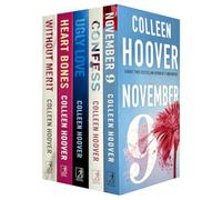 Colleen Hoover 5 Books Collection Set (November 9, Confess, Ugly Love, Heart Bones, Without Merit)