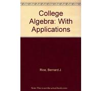 College Algebra with Applications