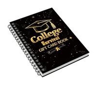 College Card Book - 18x13cm Handmade Book - Card Holder Book for Student Life,For Highschool Students, Birthday, Student, Dorm, Young Adults