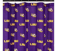College Covers Everything Comfy LSU Tigers Bright and Colorful Shower Curtain Cover 70" x 72"