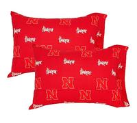 College Covers Everything Comfy Nebraska Cornhuskers Pillowcase Pair, Standard, 20" x 30", Includes 2 Pillowcases