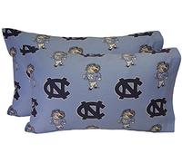 College Covers Everything Comfy North Carolina Tar Heels Pillowcase Pair - Solid (Includes 2 Standard Pillowcases)