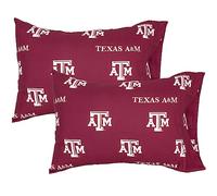 College Covers Everything Comfy Texas A&M Aggies Pillowcase Pair, Standard, 20" x 30", Includes 2 Pillowcases