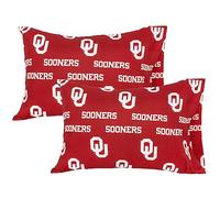 College Covers Oklahoma Sooners Pillowcase Pair - Solid (Includes 2 Standard Pillowcases)