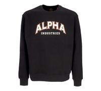 College Crewneck Sweatshirt - male - Alpha Industries - Sweatshirts - Black - XL - Sweatshirts & Hoodies XL