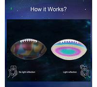 College Football 25 College Football, Glow in The Dark Rugby Ball Pump Glow in The Dark Football Football for Teens, Juniors Adultes, Boys and Girls