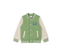 College Jacket in Fleece with Contrast Details and Press Studs Child s.Oliver Vert 4/5 years