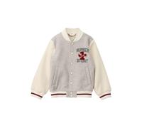 College Jacket with Taffeta Lining and Contrast Wool Effect Details Child s.Oliver Gris 8 ans