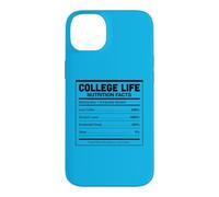 College Life Nutrition Facts Funny University Student Humor Case for iPhone 14 Plus