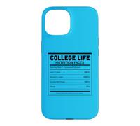 College Life Nutrition Facts Funny University Student Humor Case for iPhone 15