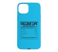 College Life Nutrition Facts Funny University Student Humor Case for iPhone 15 Plus