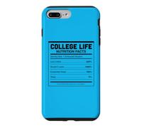 College Life Nutrition Facts Funny University Student Humor Case for iPhone 7 Plus/8 Plus