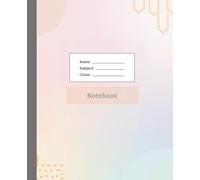 College Notebook with Date - 7.5 x 9.25 inch | 100 Pages | College Ruled: Perfect Student Notebook for Daily Class Notes, Journals, and Study Plans