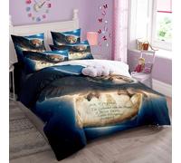College of Magic Duvet Cover Set Soft Lightweight Microfiber 3 Piece Bedding Set with 2 Pillowcase Kids Quilt Cover Closure Single 135 x 200 cm