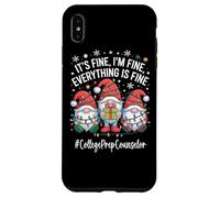 College Prep Counselor Gnome Everything Is Fine Christmas Case for iPhone XS Max
