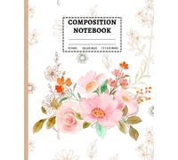 College Ruled Composition Notebook - 7.5 x 9.25 Inches, 110 Pages: Wide Ruled Student Journal for School, Writing, Notes & Back to School Supplies | Minimalist Black Marble Cover