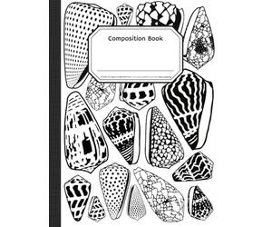 College-Ruled Composition Notebook: Hawaiian Seashell Cone Shell Notebook, 7.5 x 9.5 Inches, Back to School Supplies, Great for Students & Teachers, ... 160 College-Ruled Pages • 7.5 × 9.5 Notebook