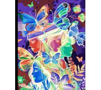 College-Ruled Notebook _ 150 Stylized Pages _ THE BUTTERFLY CHOIR - By: Sage Holloway: Voices of Change in Bloom _ 8.5" x 11" Page Size