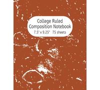 College Ruled Notebook - Camel Brown by Pink Joy Press: 7.5” x 9.25” | 150 Pages | Matte Finish | Perfect for School, Work, Journaling, and Everyday Notes