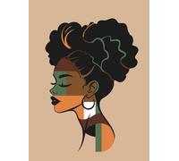 College Ruled Notebook for School, Notes, & Everyday Writing | 8.5 x 11 Lined Notebook | 100 Sheets | Matte Cover: African American/Black Girl ... in mind. Perfect for class notes