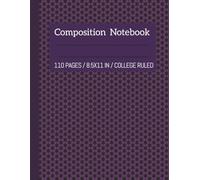 College Ruled Notebook - Purple & Black Star Design | 8.5” x 11, 110 Pages | Journal for School, Work & Daily Writing: Stylish and Modern Star Pattern ... | Great for Notes, Journaling & Planningi