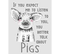 College Ruled Notebook: Talk About Pigs - Blank One-Subject Lined Notebook | Show YOUR Personality! Cute and Silly design for Kids, Girls, Boys, Teens, Students, or Piggy Lovers! (My Way Studio)