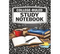 College-Ruled Study Notebook: Lined Writing Journal for School, Note-Taking, and Homework - 120 Pages, 8.5x11