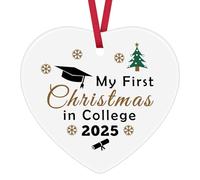 College Student Christmas Ornament New Colleges Student Gift First Year of College Gift University Students Christmas Ornament Keepsake Sign