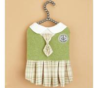 College Style Cute Pet Clothing Cats Dress for Small Dogs Cats Plaid Skirt Spring Clothes Cat Chihuahua Teddy Yorkshire Costume