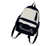 College Styles Book Bag Ergonomic Nylon Construction Multiple Storage Compartments For Junior High Students Organized School Backpacks For Books