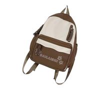 College Styles Book Bag Ergonomic Nylon Construction Multiple Storage Compartments For Junior High Students Organized School Backpacks For Books