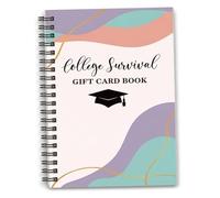 College Survival Book - College Gifting Card Book Organize Your Campus Life with This Themed Cash Keeper for Students Style 2 Survival Kit Gifting Card