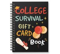 College Survival Book - College Gifting Card Book Organize Your Campus Life with This Themed Cash Keeper for Students Style 1 Gifting Card Survival Kit