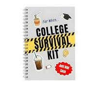 College Survival Booklet Organizer Interactive Pages Money Cash Holder for Students Graduation Gift for Her Women Men