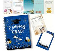 College Survival Gift Card Book Graduation Cash Holder Spiral Bound DIY Memory Book for Students, High University School Birthday Care Package Cash Holder