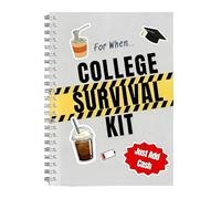 College Survival Guide, Interactive Grad Manual, Storage Pocket Organizer with Practical Tips, Graduation Card Book, Student Planner with Engaging Design, College Kit for Dorm, Classroom Use