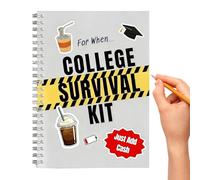 College Survival Guide - Interactive Manual,with Storage Pockets University Graduation Card | for Student Adult Boy Girl Classroom