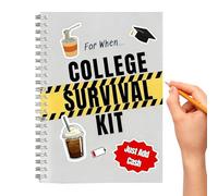 College Survival Set | Interactive Book | with Storage Pockets College Graduation Card,for Dorm Classroom Boy Girl Student Youth