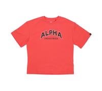 College Tee - male - Alpha Industries - T-Shirts - Red - L - Tops L