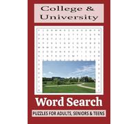 College & University Word Search Puzzle Book: Word Searches with Easy-to-Read Print about Colleges, Universities, Student Life & Activities and More - ... Gift for Vacation, Holidays and Free Times