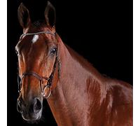 Collegiate ComFiTec Crystal Bridle, Brown, Warmblood