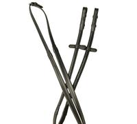Collegiate Comfitec Opulux Fancy Raised Rubber Reins - Black - Size: 54inch