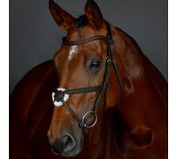 Collegiate Comfitec Opulux Plain Padded Grackle Bridle - Horse Bridles - Dark Brown - Size: Full