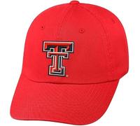 Collegiate Hats - Fitted Caps Adjustable Hats and Snapbacks Available, Texas Tech Logo, One size