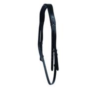 Collegiate Leather Mono Crown Headpiece Black (Cob)