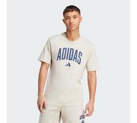 adidas Collegiate Lineage Graphic T-Shirt, Cotton, Beige